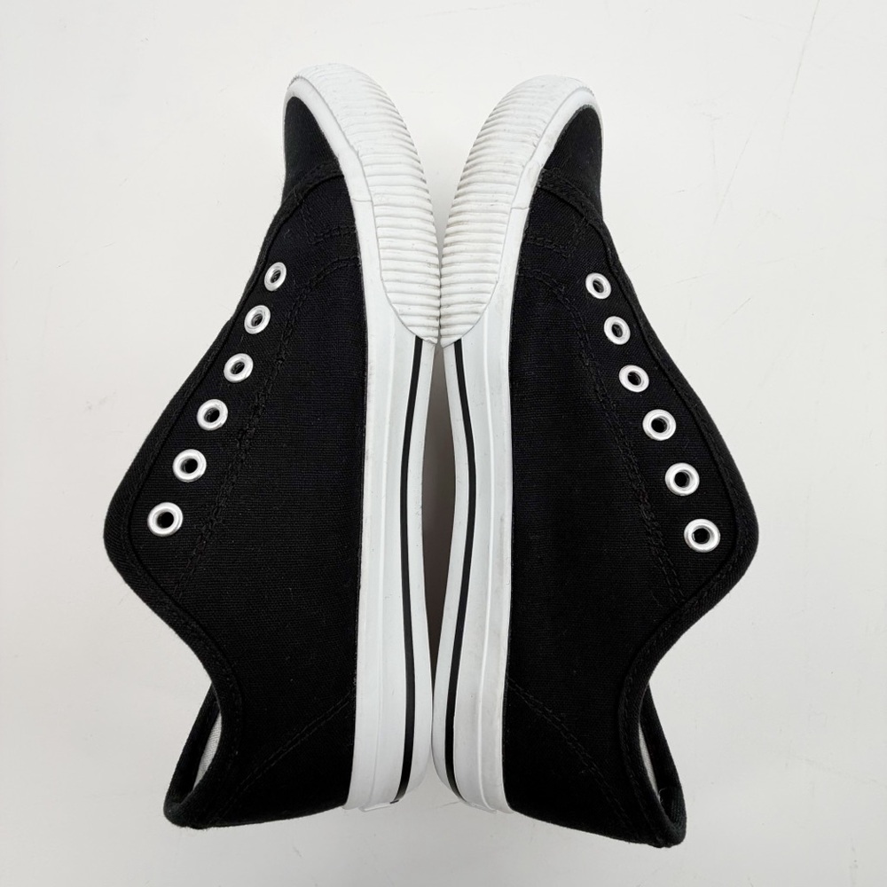 Hurley Chloe Black Slip On Sneakers | Size 6.5 | Canvas Skater Shoes - Picture 5 of 11